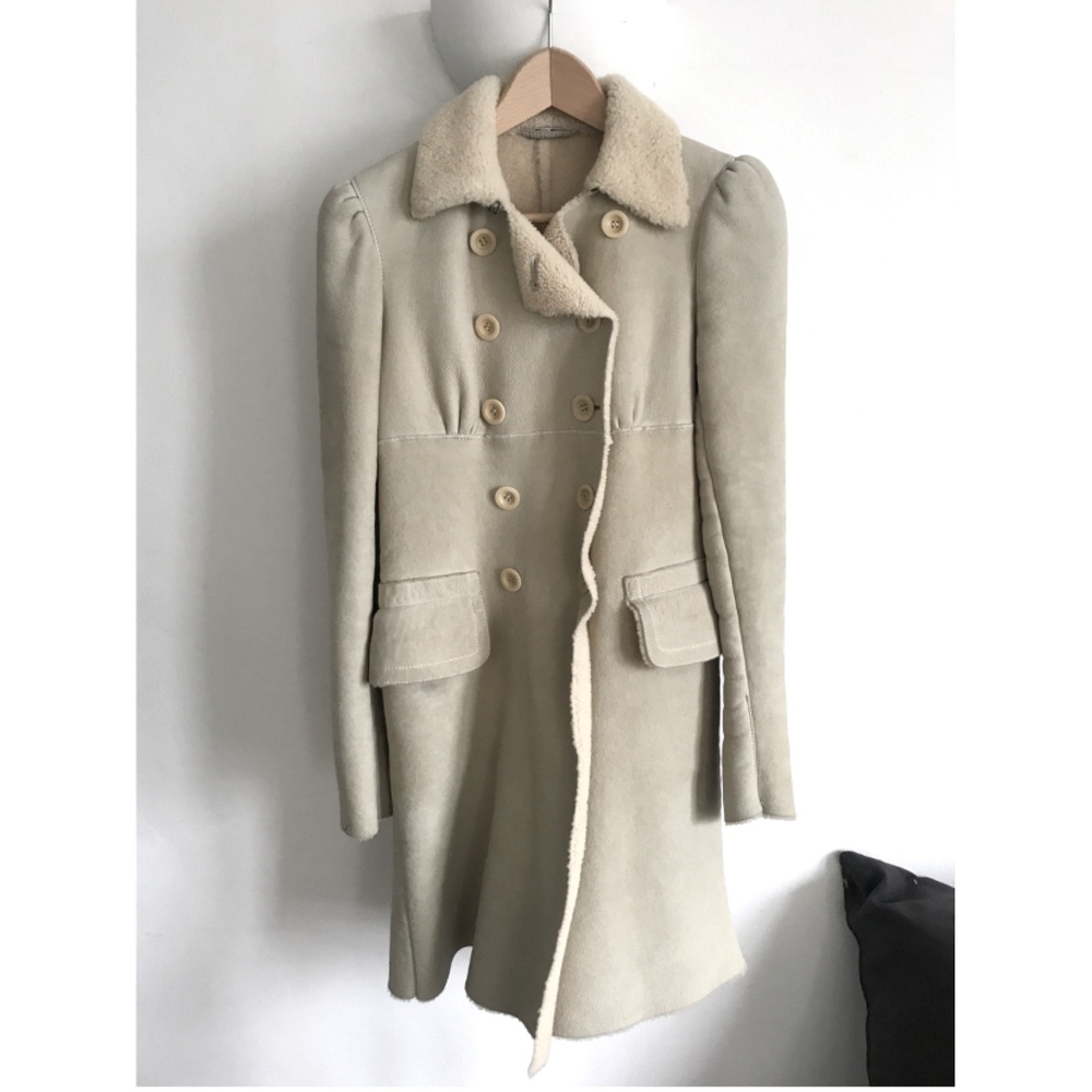 ✨MIU MIU shearling lamb leather coat, size eu 40✨